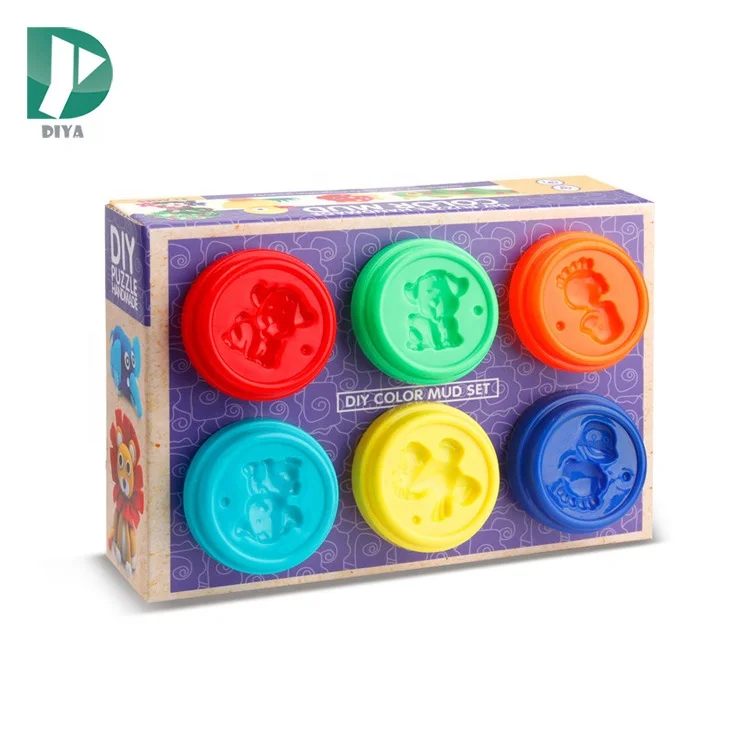 Kids Toy 6 Colors 8 12 Diy Plasticine Modeling Clay Play Dough