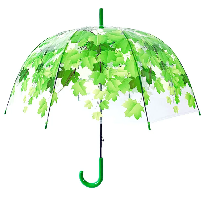 18inch wholesale promotional machine printing poe clear transparent kids children umbrella