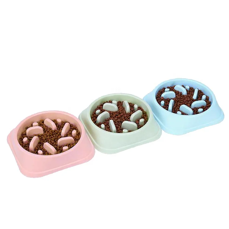Sohpety Customized Top Sale Wholesale Pet Blank Feeding Custom Food Slow Bowl Eat Pet Bowls & Feeders