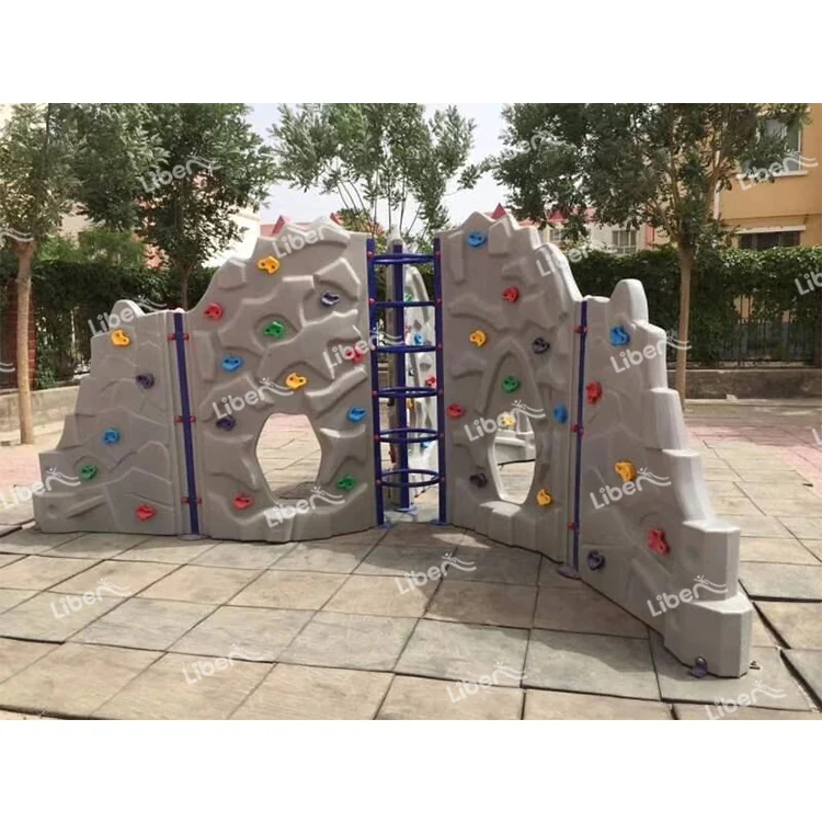 LLDPE Galannized стальная уличная Одиночная игровая площадка оборудование скалолазание структура стены для