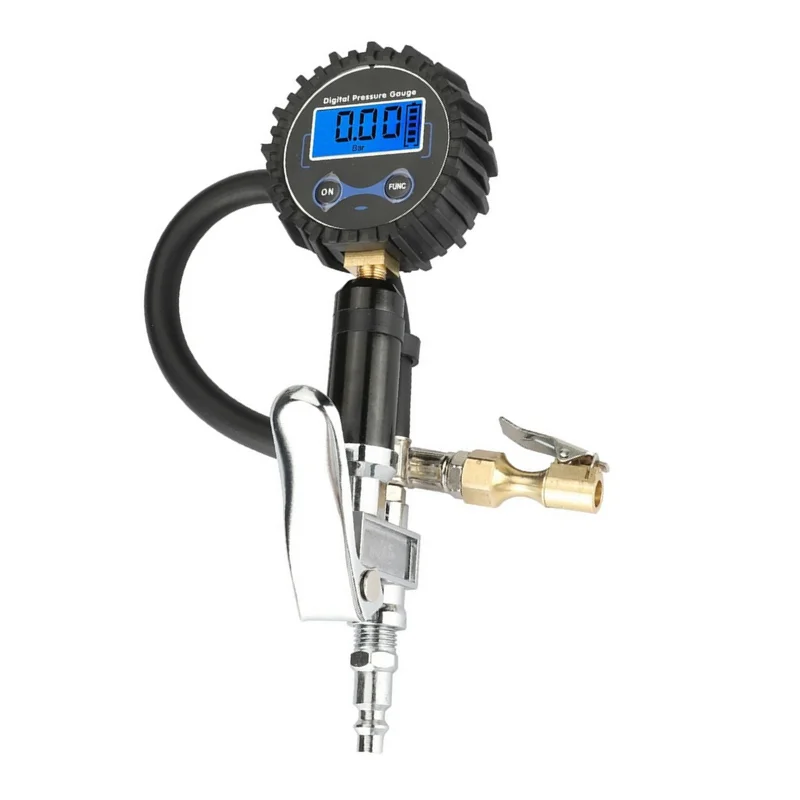 ЖК-дисплей, высокоточный цифровой насос для шин с манометром 0-200psi