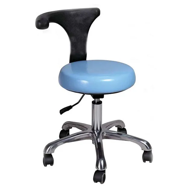 high back  dental saddle chair medical stool rolling chair leather swivel ergonomic dental