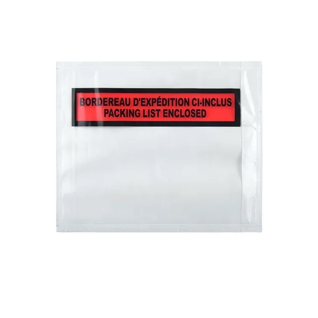 Packing List Envelope for Protecting Documents from Waterproof and Dust Clear Envelope Pouch Courier Pouch East to Peel Off