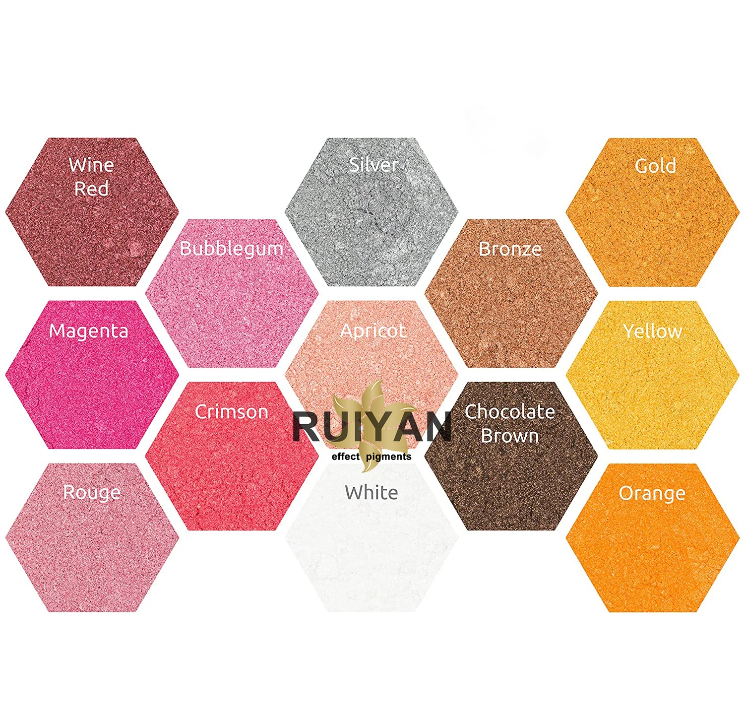 Mica Pigment Powder Pure 50 Colors for Soap Making Paint Nail Art Bath Bomb