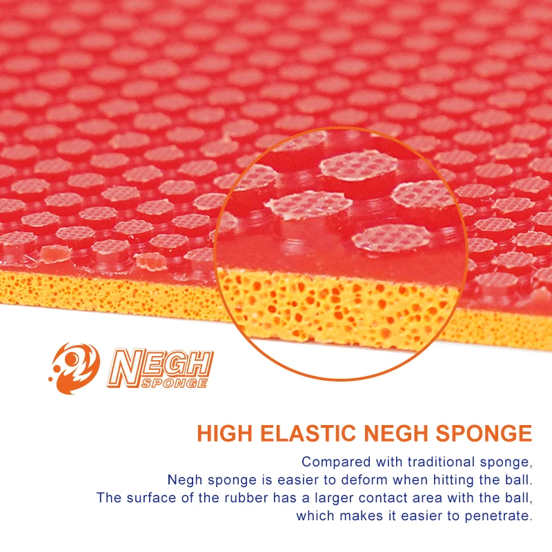 Loki KIRIN MP ITTF Approved Rubber Non-Sticky Internal Energy Cake Sponge Professional Table Tennis Racket Rubber