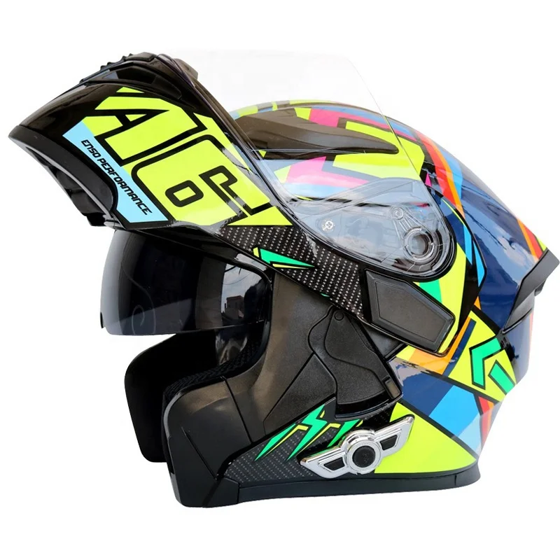 Умный мотоциклетный беспроводной шлем с двойным объективом M/L/XL/XXL