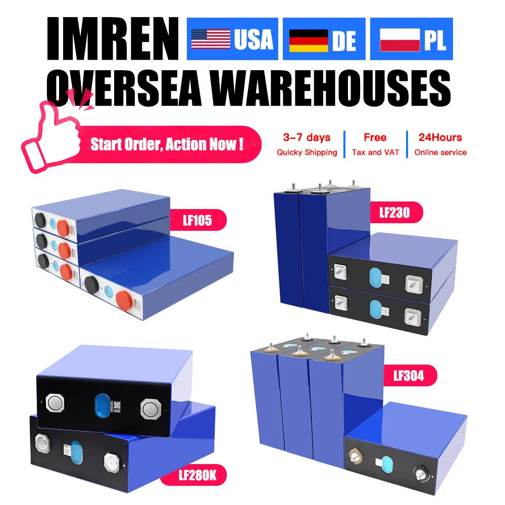 EU PL DE EVE 3.2v 105ah lifepo4 eu stock LF105Ah lifepo4 battery solar battery deep cycle lifepo4 energy storage Warehouse Akku