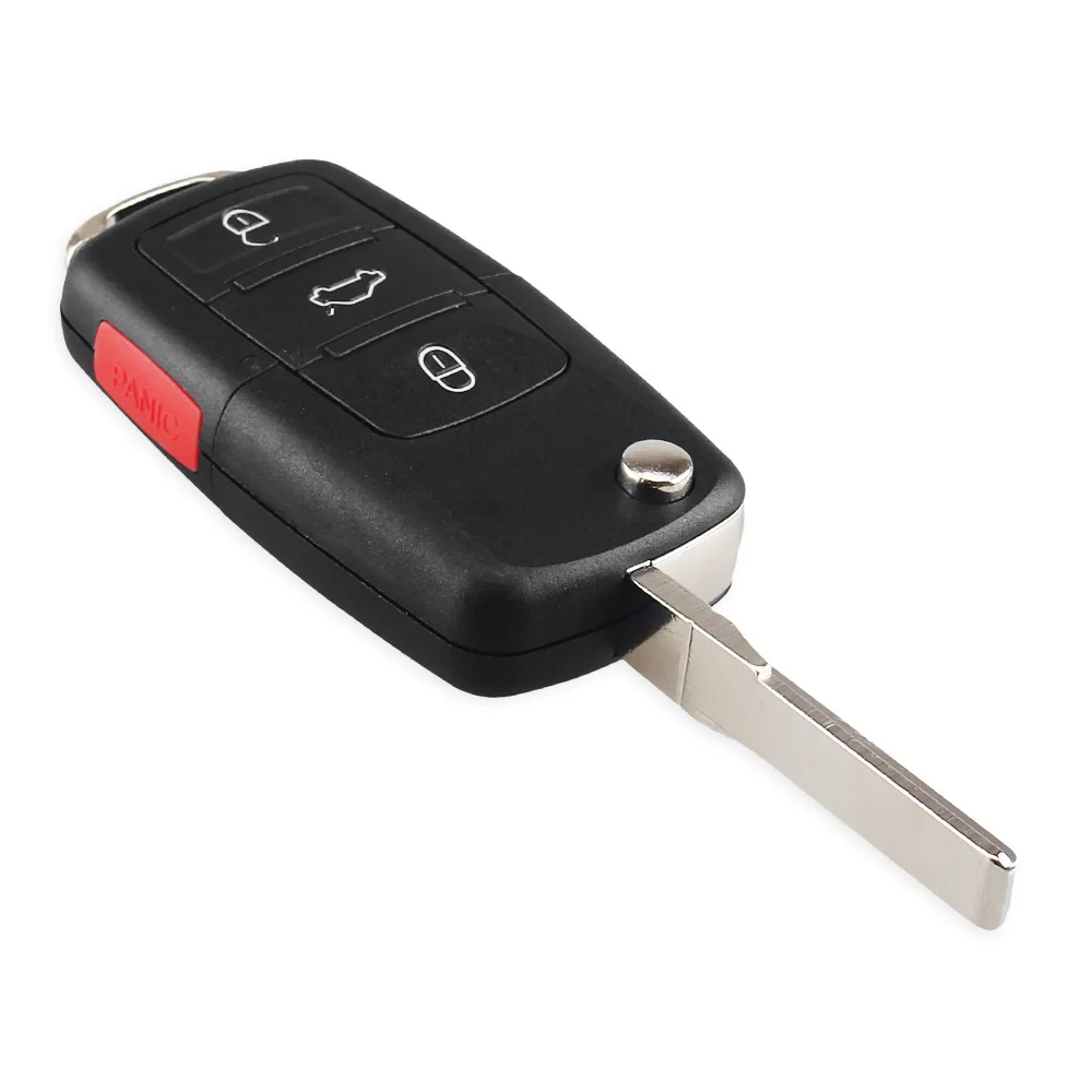 Сменный раскладной чехол KEYYOU для автомобильного ключа с 4 кнопками VW Volkswagen Golf MK4