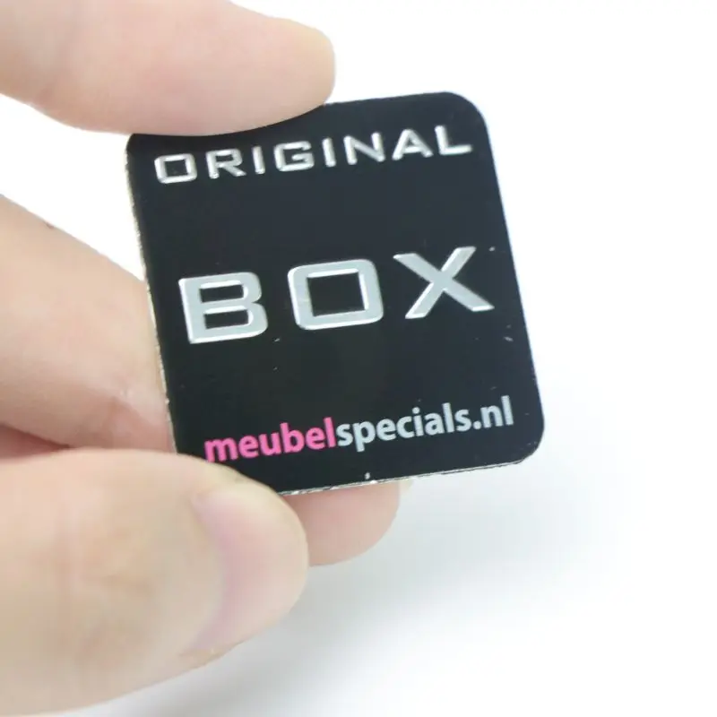 Dumb Bright Face Name Plates Custom Logo Design Stickers Stamping Metal Nameplate For Furniture Label