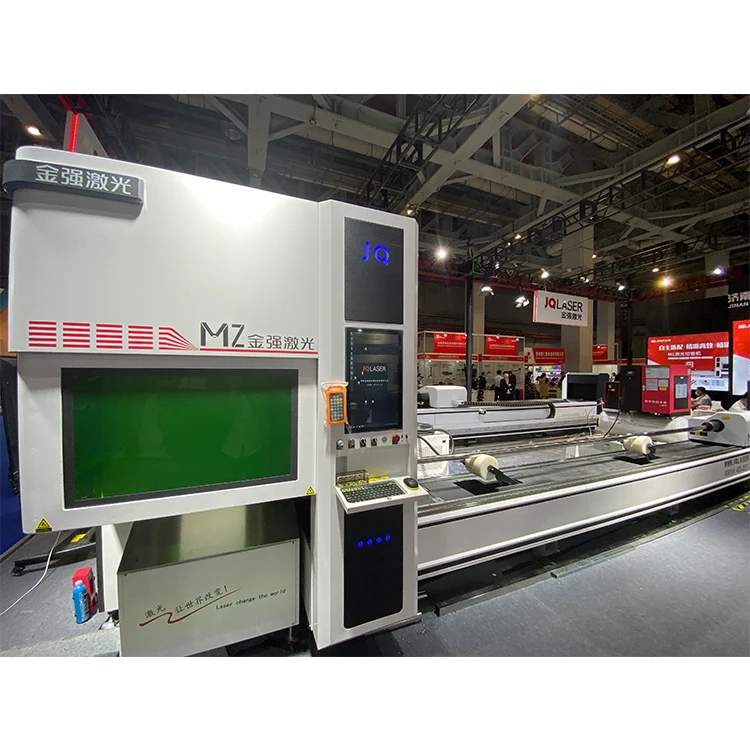 JQLASER  3000W 4000W 6000W  metal tube metal stainless steel 1500 watts fiber laser cutter machine