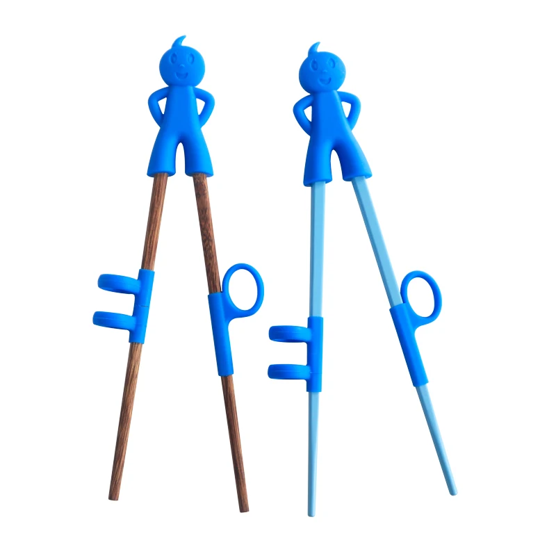 1 Pair Pink Red blue Cute Rag Cubs Learning Training Chopsticks Kids Children Chinese Chopsticks Learning Lunch Box Accessories