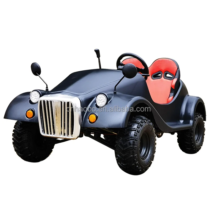 110CC 4-Stroke Gasoline Racing Kart 4-Wheel Off-Road Beach Buggy go Karts Kids Adults easy driving for fun