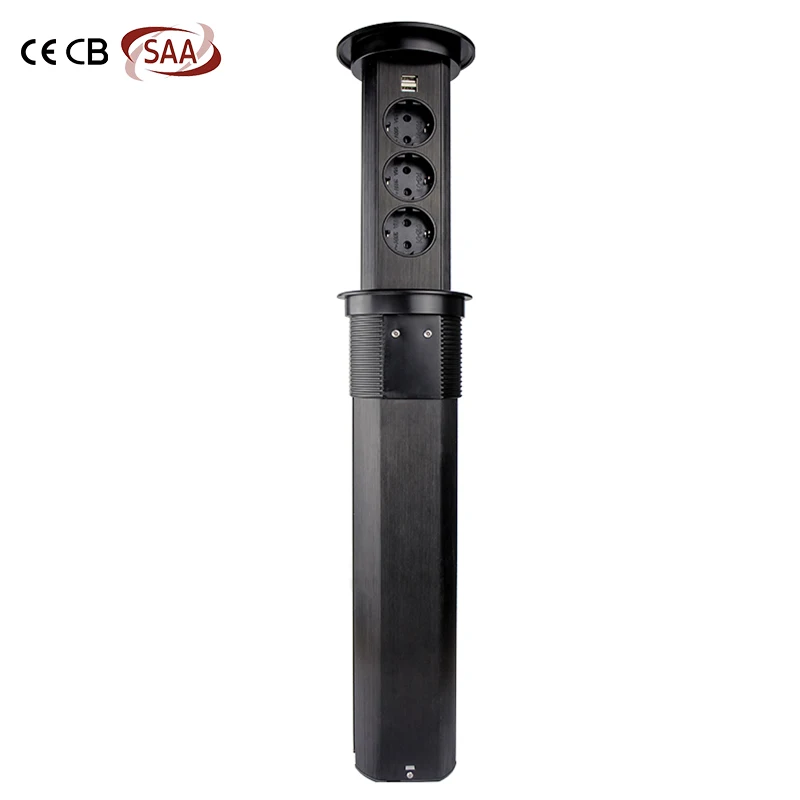 auto retractable power strip pop up plug eu tomada retrtil