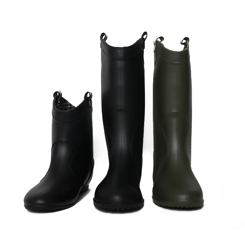 LAPPS Custom waterproof steel toe rubber gumboots black low and high top pvc wellington boot