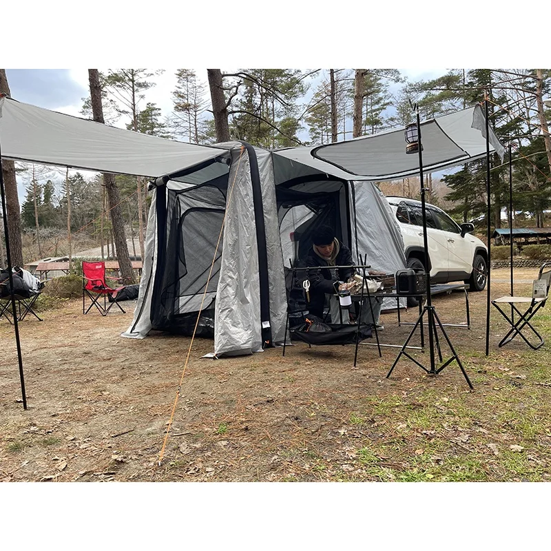 New Outdoor Camping Free Construction Travel Air Inflatable Car Rear Tent Can Be Customized Color Logo
