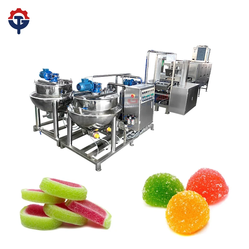 popular fully automated gummy jelly candy machine inside filled gummy candy machine