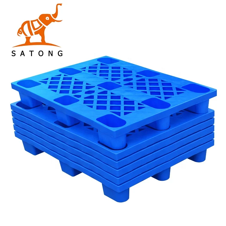 SATONG Durable Warehouse Nestable Stacking Heavy Duty Rack Stainless Steel HDPE Hygienic Plastic Pallet for Food and transport