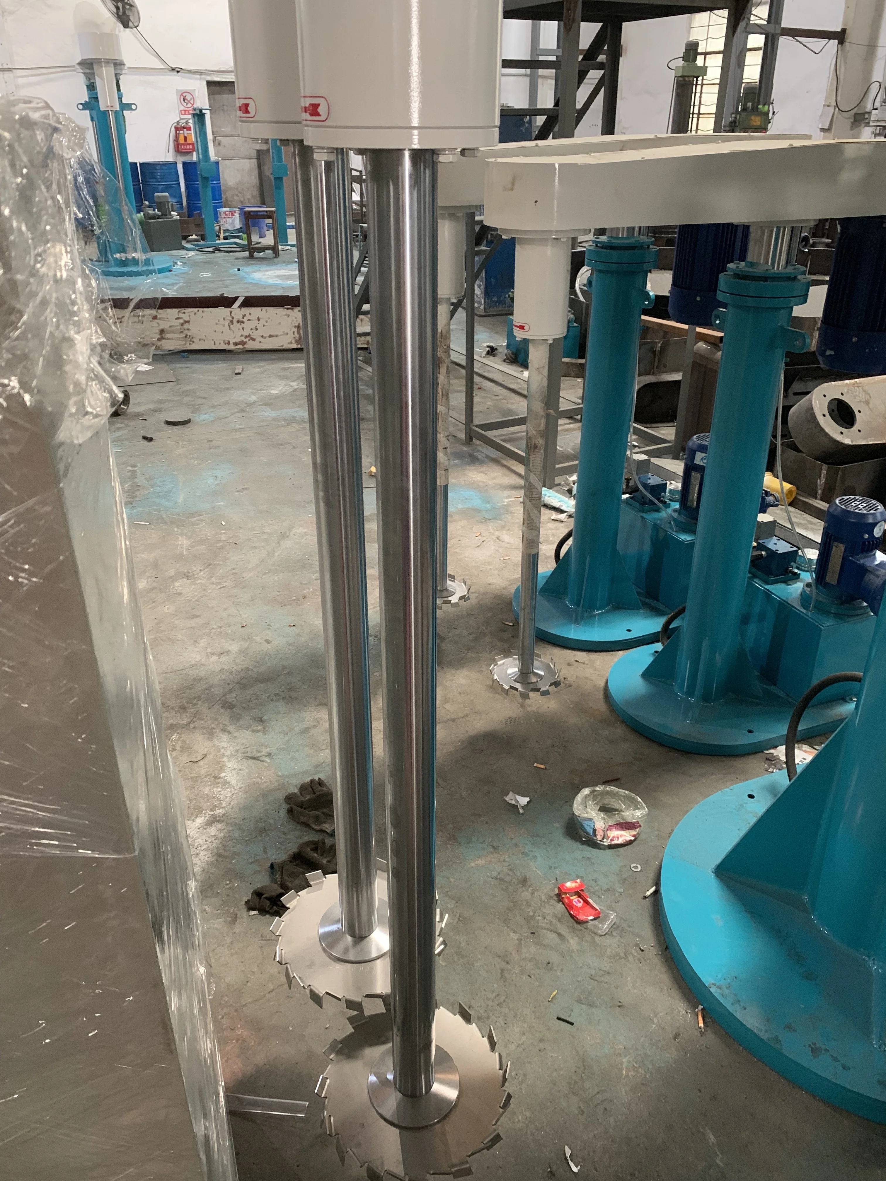 Furniture paint mixer double shaft disperser