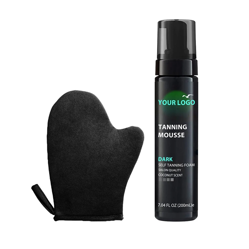 Custom Logo Bronzer Tinted Natural Tan Sunless Tanning Foam Private Label Tanning Mousse