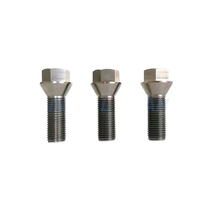 Colorful Titanium Wheel lug Accessories GR5 titanium wheel lug nut and bolt