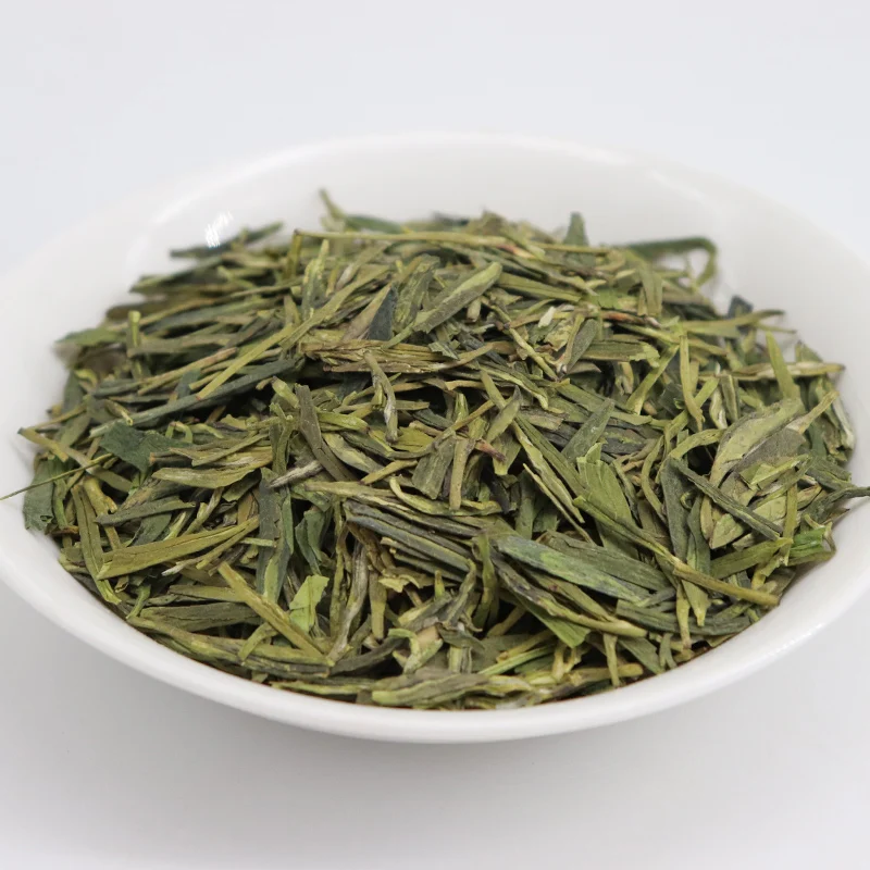  Органический свободный лист LongJing Зеленый чай оптом китайский дракон