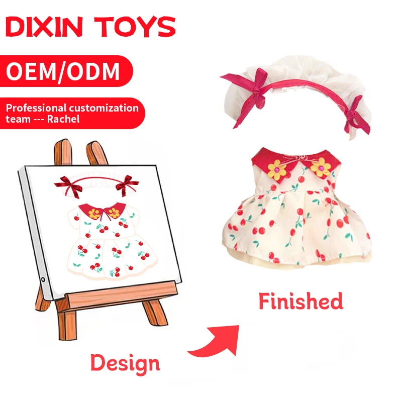 Professional Make Your Own Custom Plush Outfit Toy Character Plushie Dress Customize Unique Clothes for the Doll