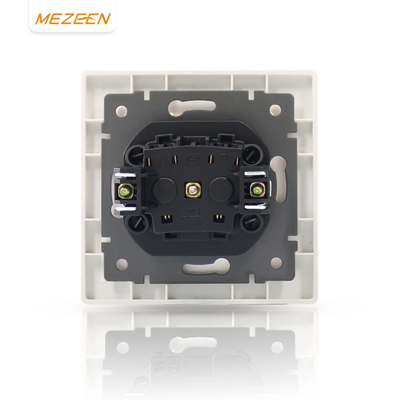 F Series EU Standard Electrical German Socket with Standard Grounding 230V 16A PC Panel Schuko Outlet