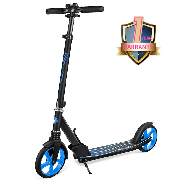 200mm Big PU Wheels kick scooter Foldable Foot Kick Scooter for Adult