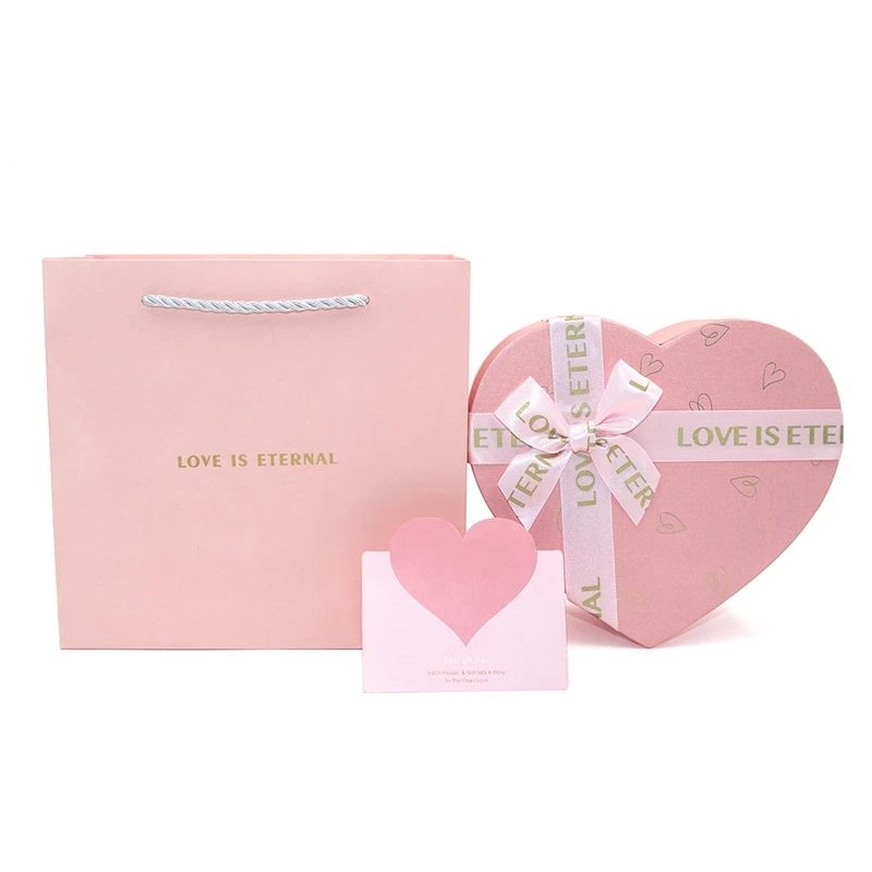 Luxury High End Valentines Chocolate Truffle Heart Shape Boxes Packaging With Dividers Red Pink Lovely Heart Shape Chocolate Box