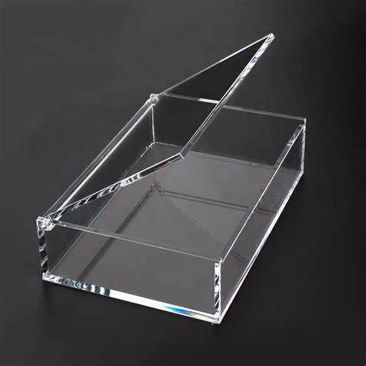 High quality Versatile and durable clear acrylic box with hinged lid