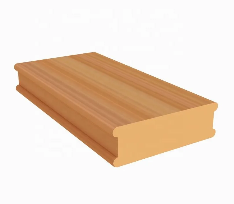 WPC outdoor teak wood logs timber tube  building and decoration materials