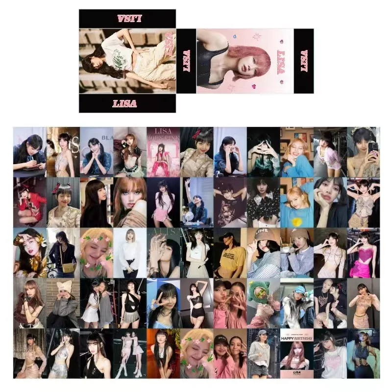 MARKIF Black Pink Merch 55 Pcs Black Pink Lomo Card New Album Black Pink Photocard Kpop Merchandise