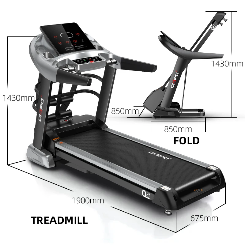 CP-Q6 беговой тренажер treradmill тренажерный зал оборудование для фитнеса Электрический клейкая de correr Лонгборда электрический