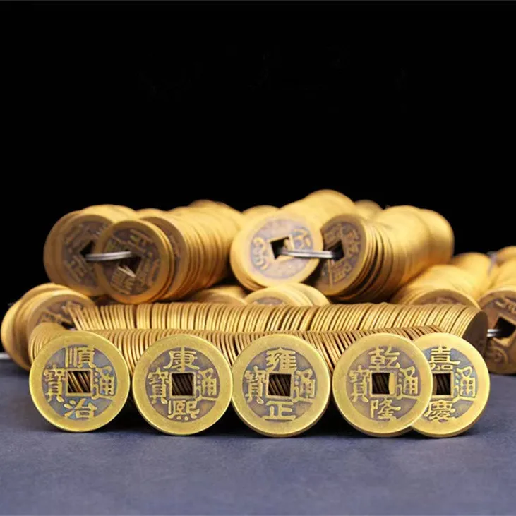 Factory Wholesale Custom Low Price Metal Geomancy Coin Chinese Vintage Old Coin Jewelry Set