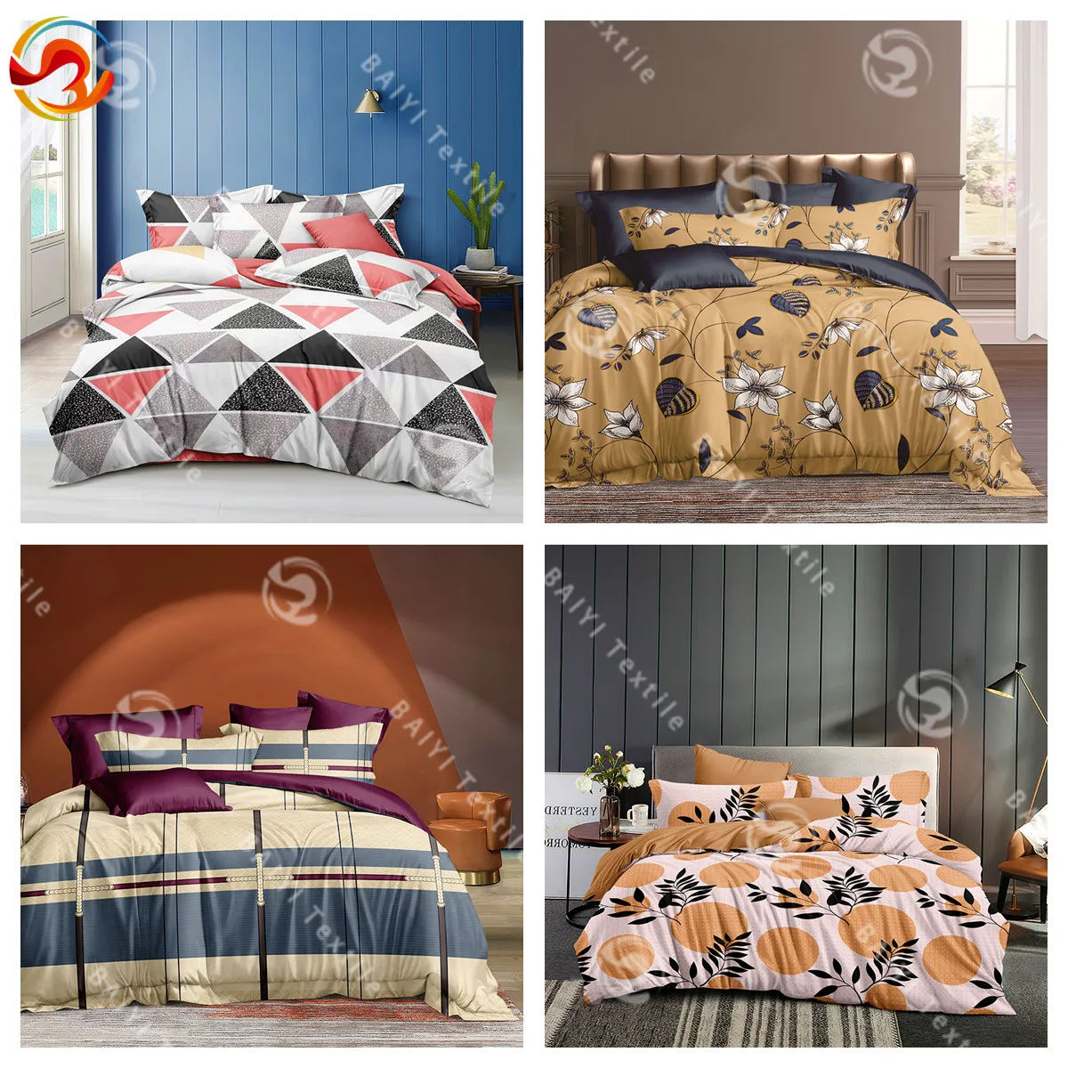 Factory Direct 100% Polyester Microfiber Woven Bed Sheet Fabric Breathable Customizable Home Textile Fabric