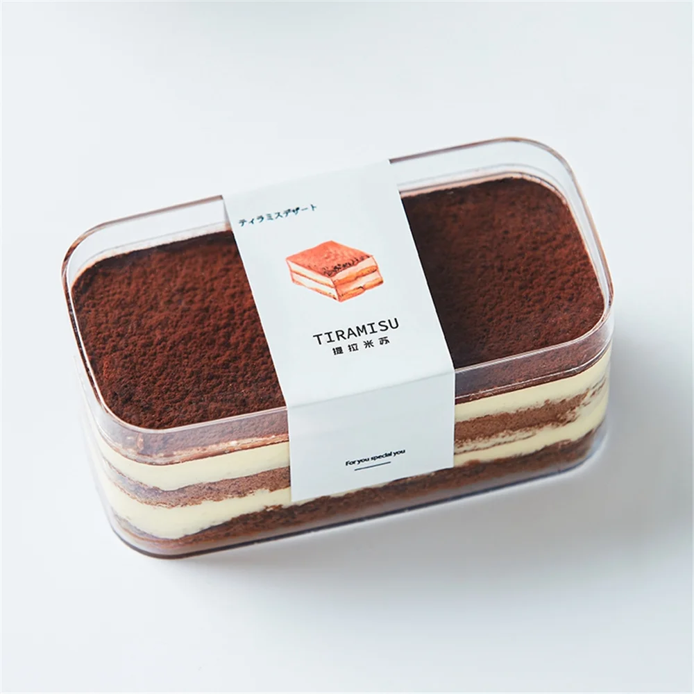 Fast delivery pastry pack container bakery PET plastic cake box transparent cookies box packaging plastic boxes