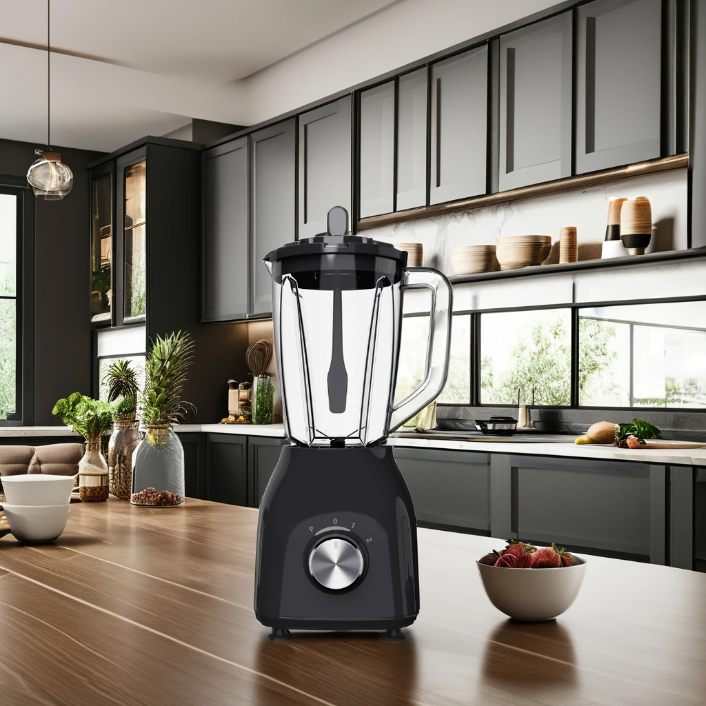 Good Quality 2 In 1 350W 2 Speeds 1.5L Or 1.75L Plastic Jar Electric Blender Table Blender Food Blender