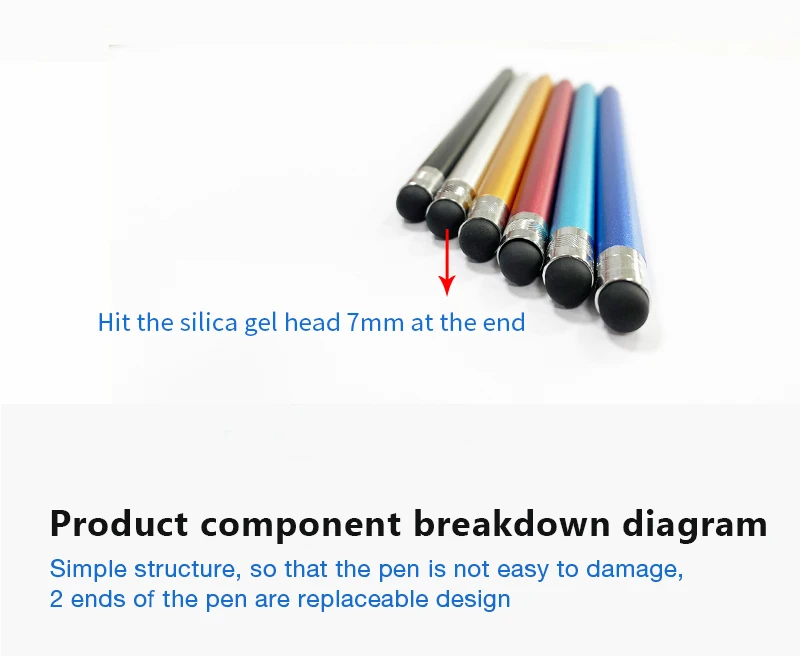 Universal stylus pen mobile phone stylus can be customized color touch screen 2 silicone stylus
