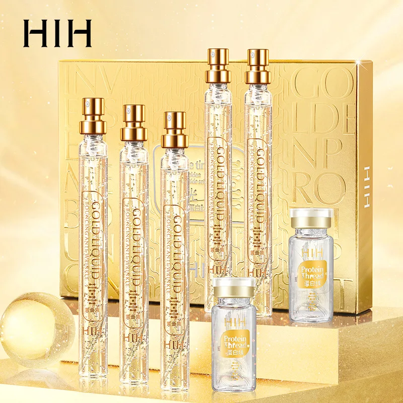 Protein Thread Lifting Set Anti-wrinkle No Needle Magic Line Face Thread Lift Gold Liquid Collagen Female 3 Years Regular Size