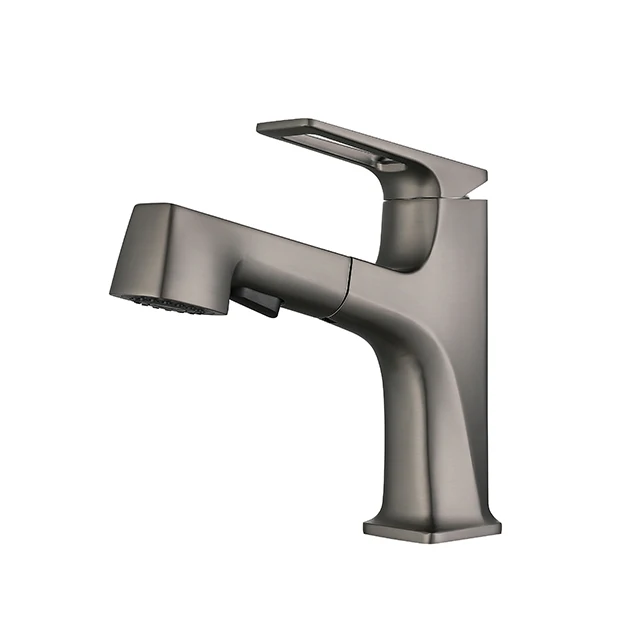 Grey Basin Faucets Bathroom Basin Water Wash Basin Zinc clad copper Faucet Water Tap