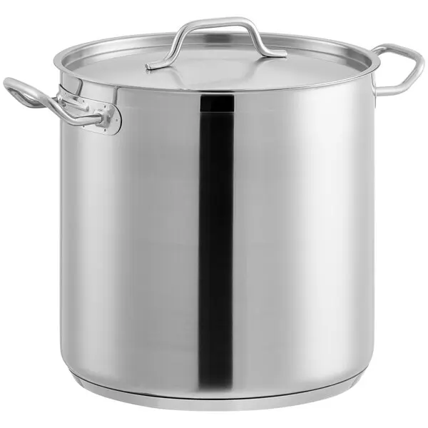 catering supplies large capacity stainless steel stock pot with pot handle