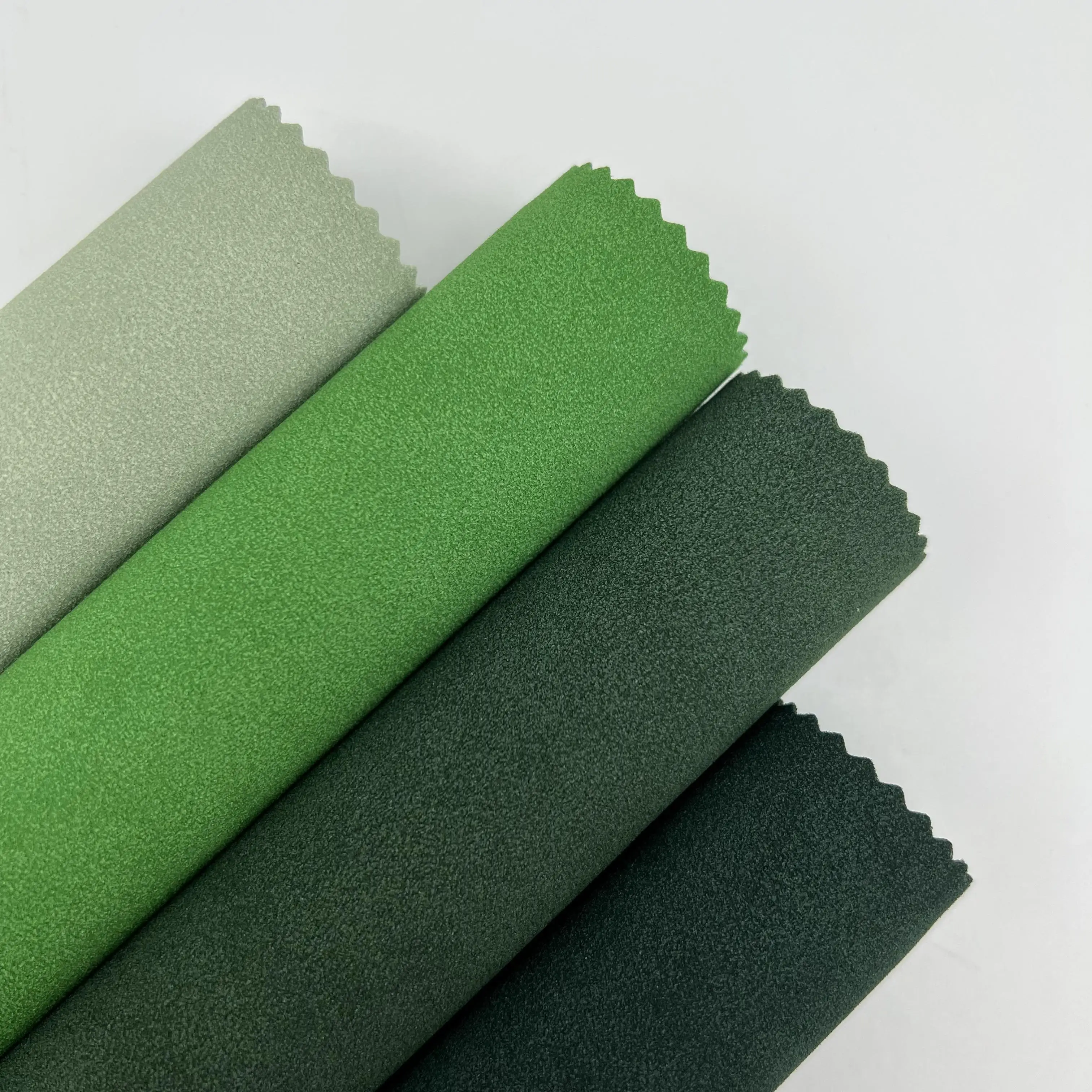 Wholesale Faux Rexine Leather Wear-Resistant Microfiber Flocking Pu Synthetic Suede Leather Fabric Supplier For Footwear