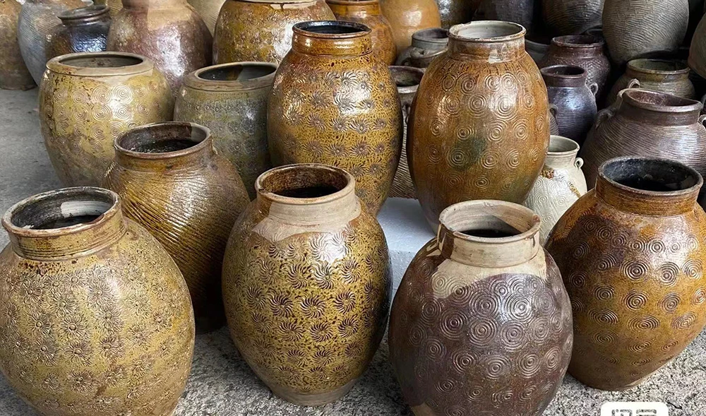 Антикварный резной цветочный горшок китайская модная мебель для дома с элегантным узором ручной работы глиняная ваза