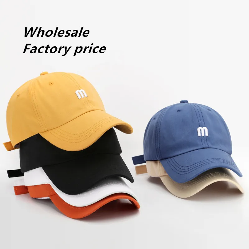 Factory High Quality Cotton Caps Embroidered Hat 6 Panel Custom Baseball Caps Vintage Plain Embroidered Outdoor Sports Cap