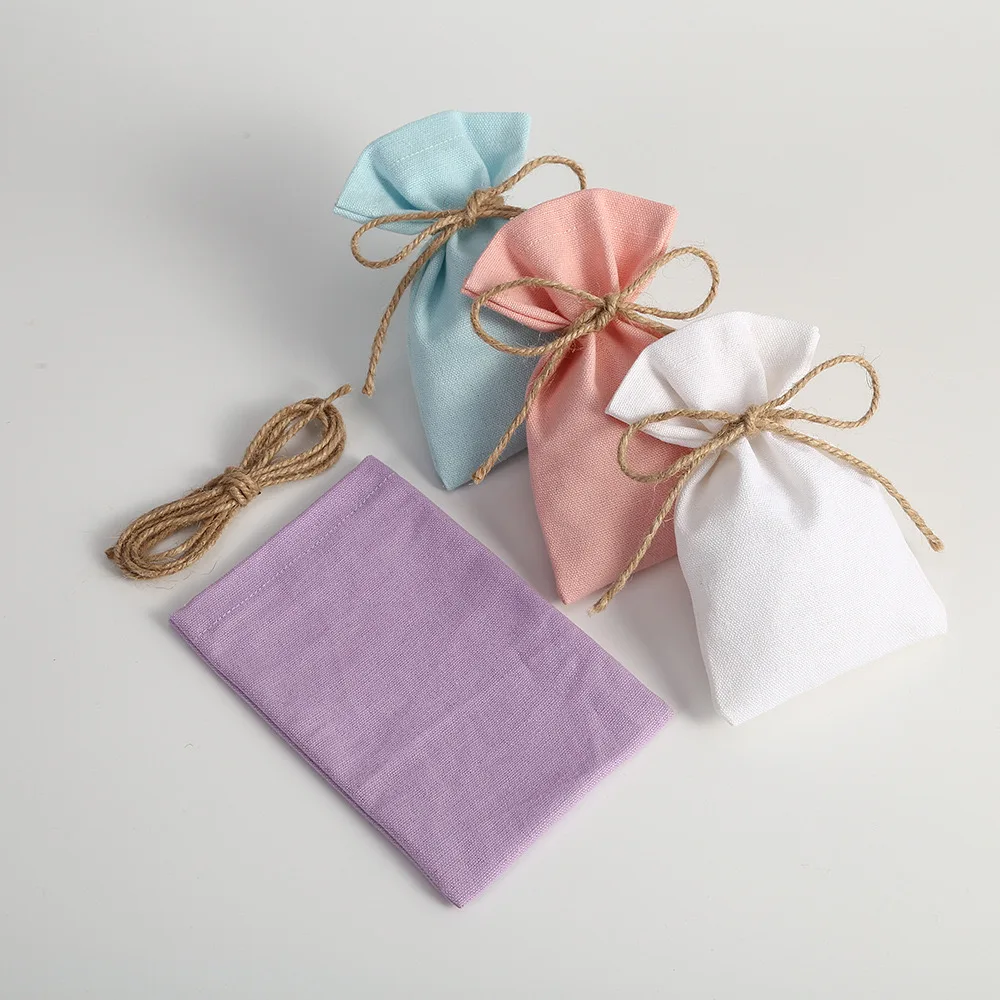 Custom Logo Reusable Canvas Shopping Bag with Jute Thread Kraft Paper Gold Foil Stamping Embossing for Fashion Food Watch Use