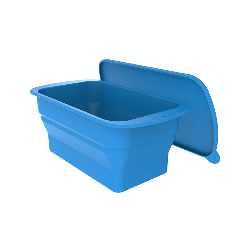 4LB 8LB Silicone Ice mold block tray collapsible big ice maker Custom Logo for Ice Cream Tool Extra Large for summer