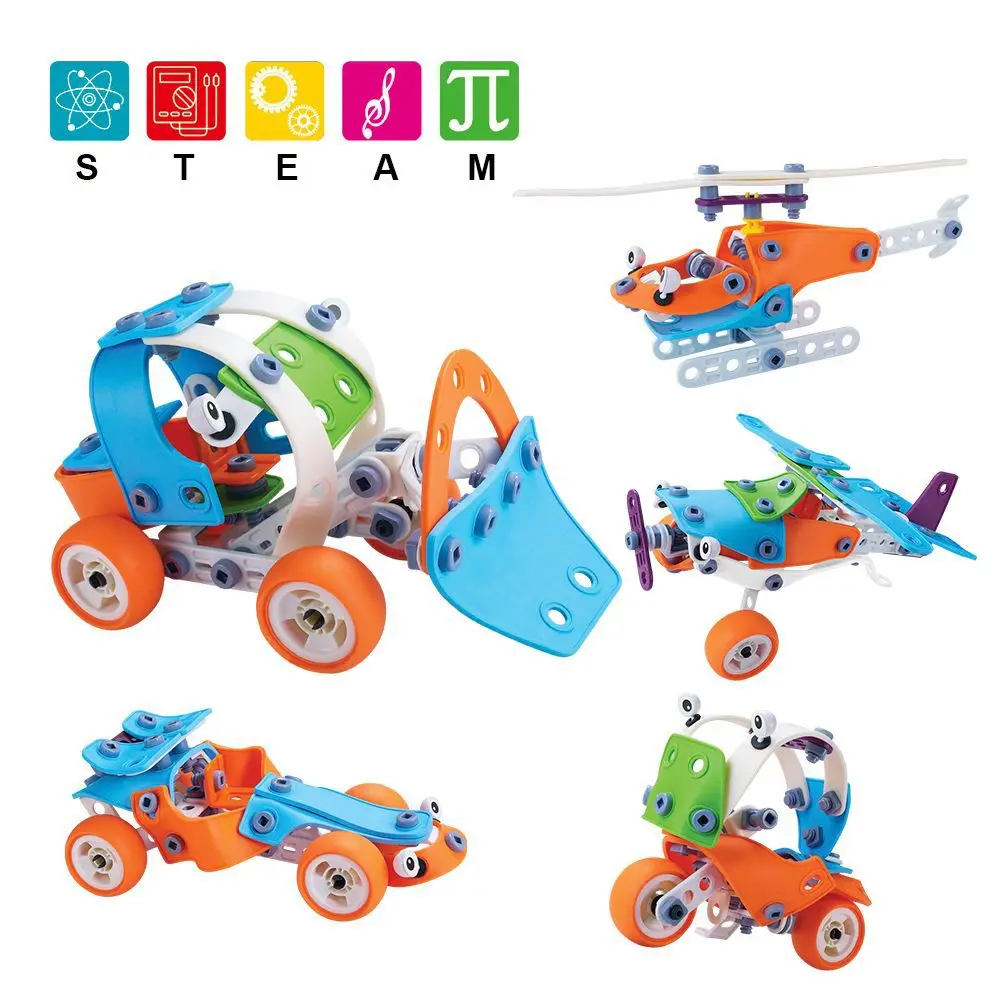 Educational toy 3D building block early learning vehicle plane shape puzzle