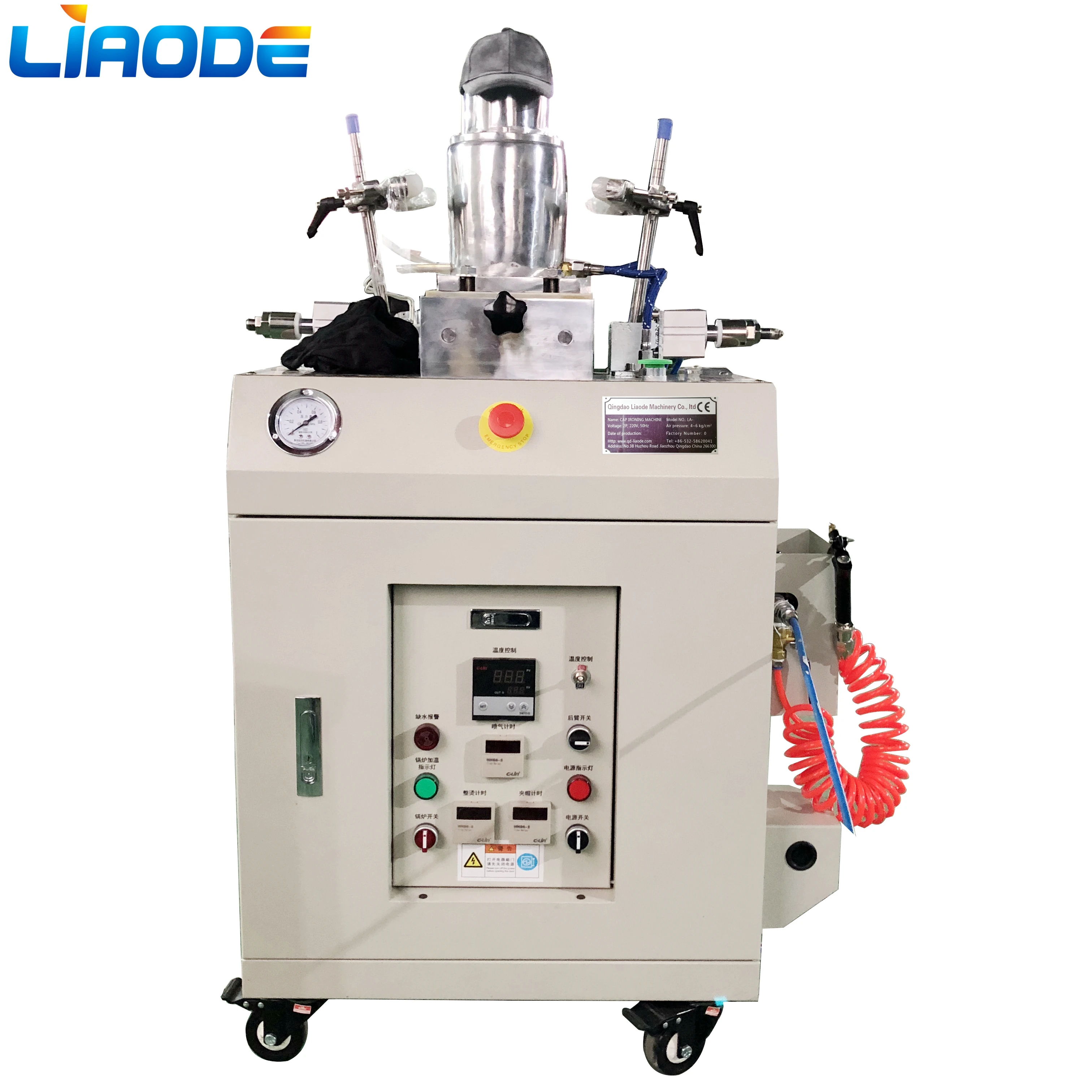 
Showroom Hats Automatic Steam Baseball Cap Ironing machine with single mould 