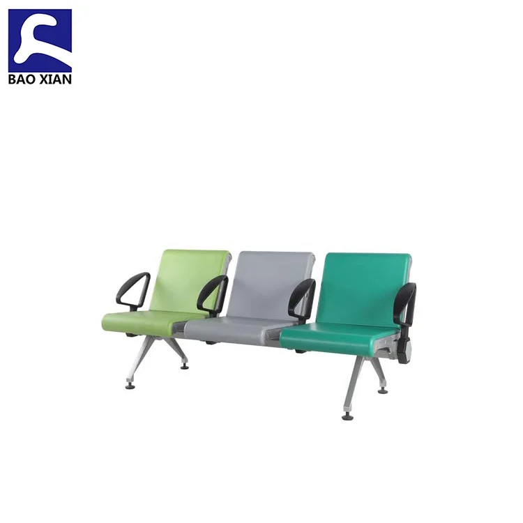 
Airport chair PU chair waiting room furniture metal 3 seater 