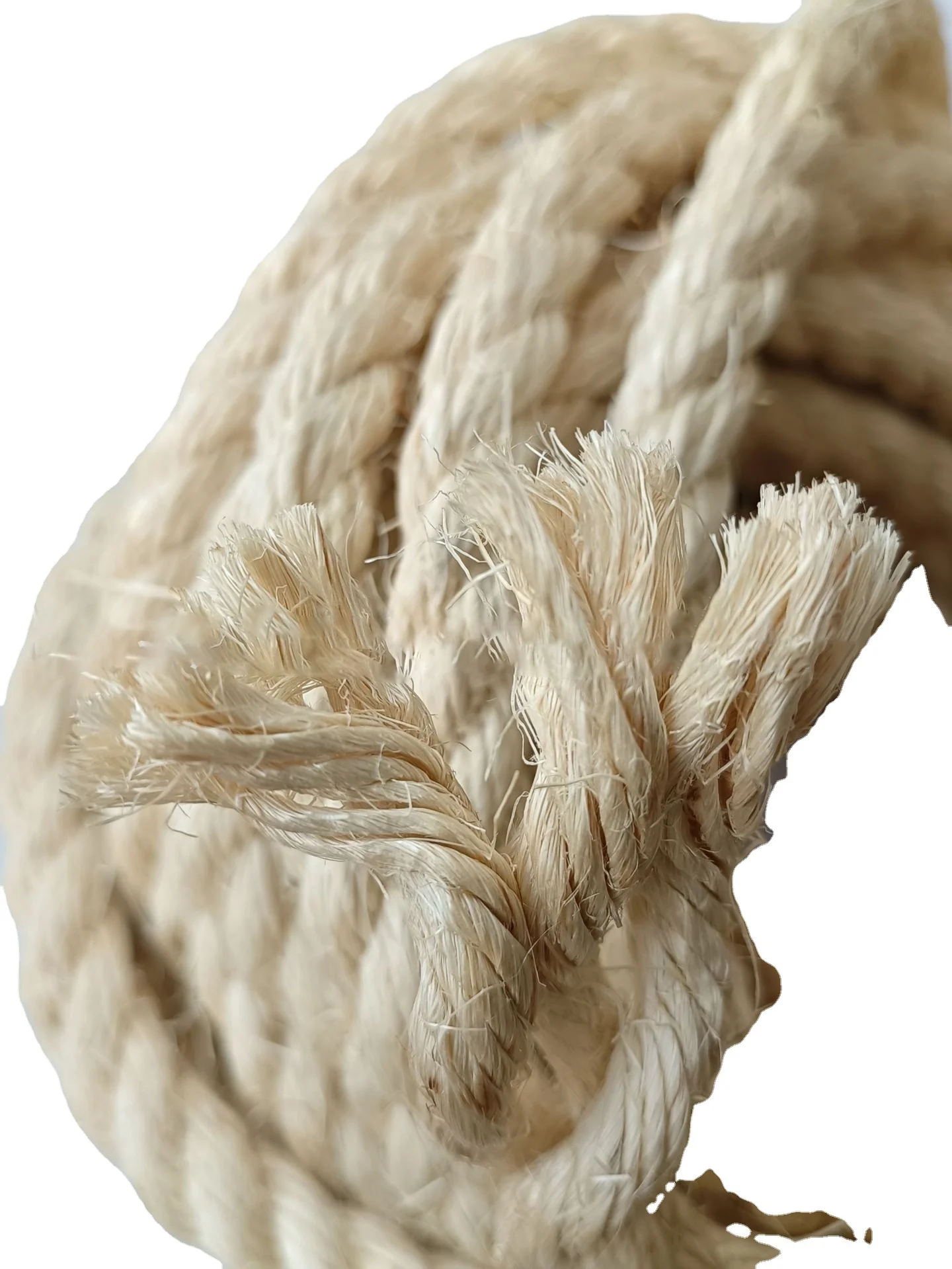 Natural sisal rope for craft decoration, building materials, marine cables